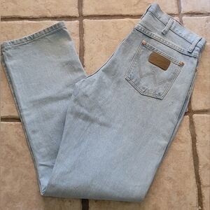 Vintage Wrangler light wash jeans 11x32 western Rodeo